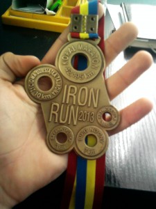 medal iron run