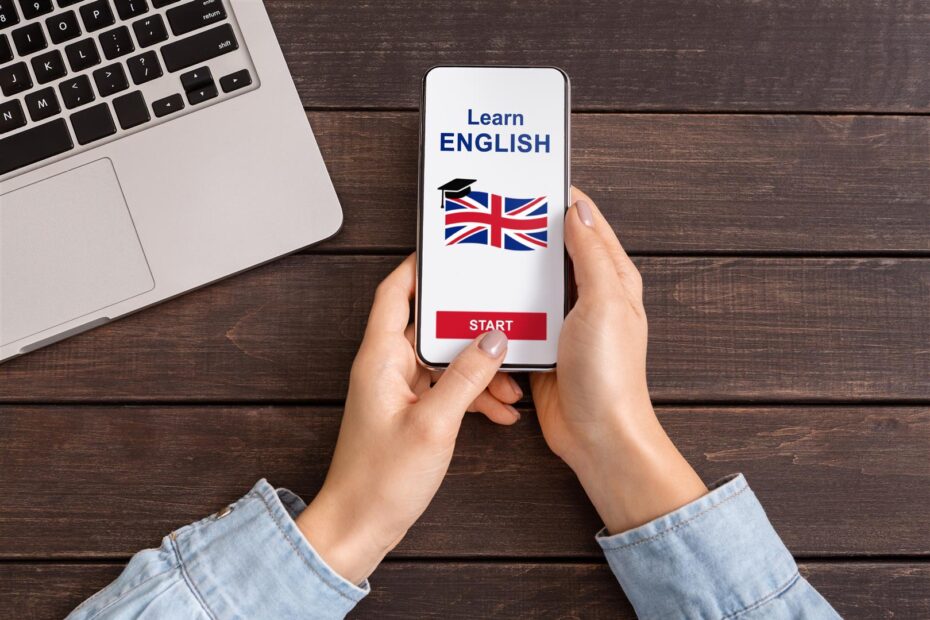 nauka języka angielskiego w aplikacji mobilnej